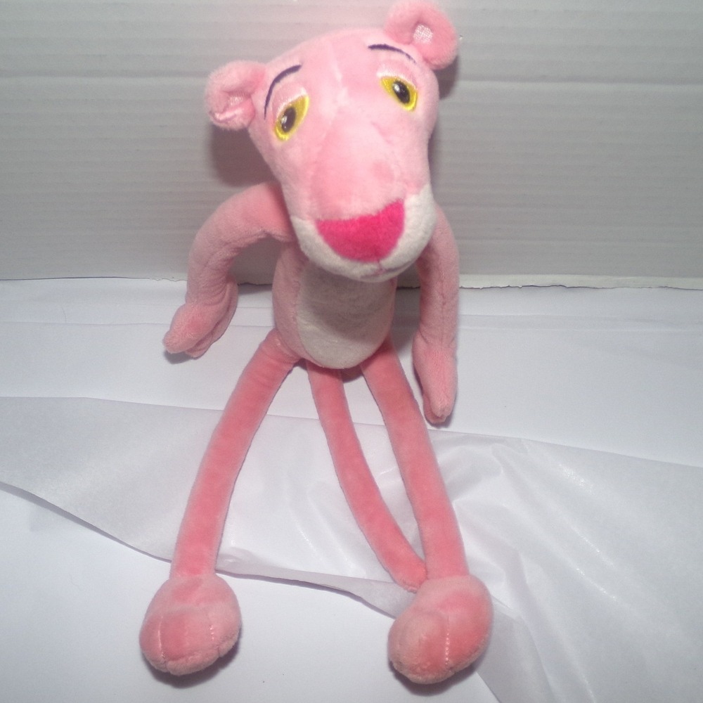 Vintage Pink Panther Plush Owens Corning MGM Studios Pink Stuffed Animal Toy